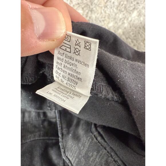 Gina Benotti Size 48/18 Tessa Style Stretch Geometric Jeans Black Button Zip - Picture 11 of 12